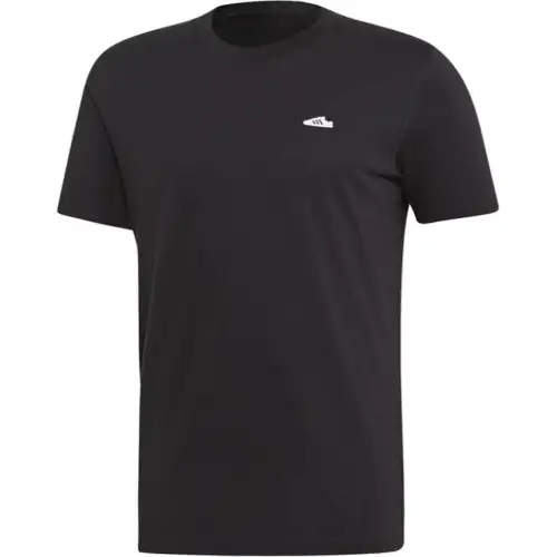 Adidas Originals T Shirts Men's Black Crew Neck Moderate Straight Fit