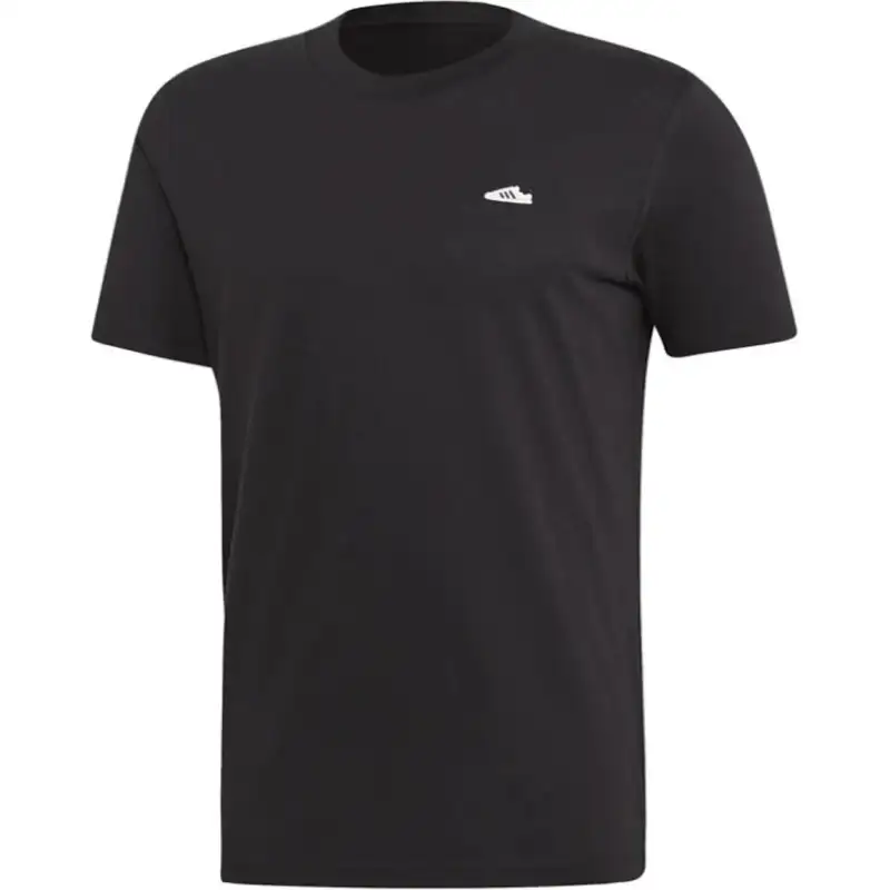 Adidas Originals T Shirts Men's Black Crew Neck Moderate Straight Fit
