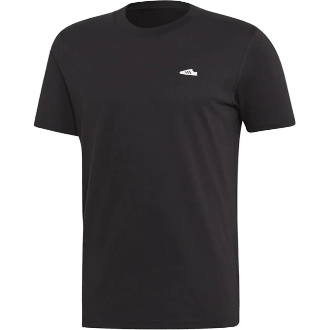 Adidas Originals T-Shirts Men's Black Crew Neck Moderate Straight Fit
