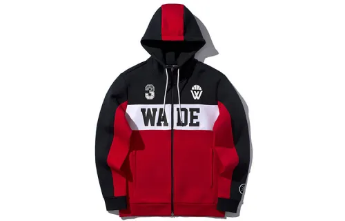 Li Ning Sweatshirts Men's Bull Red Hooded Moderate Cardigan