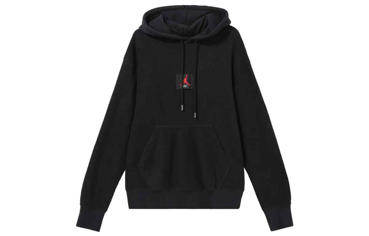 Jordan Sweatshirts Men's Black Hooded Moderate Regular