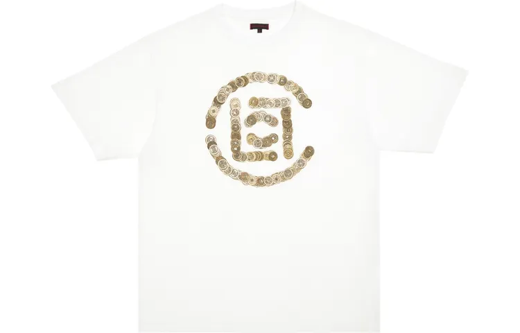 CLOT T Shirts Men's White Crew Neck Moderate Straight Fit