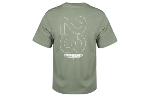 Jordan T Shirts Men's Green Crew Neck Moderate Straight Fit
