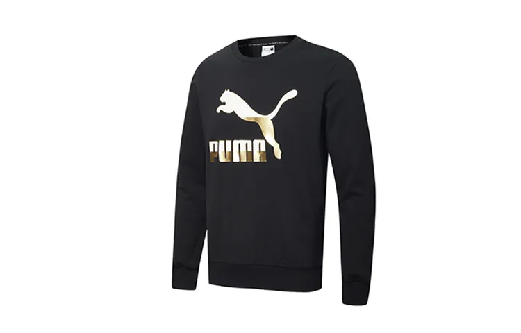 PUMA Sweatshirt Men's Black Gold