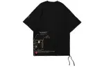 Li Ning X Dunhuang Museum CF T Shirts Men's Black Crew Neck Moderate Straight Fit