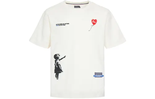 EVISU T Shirts Men's Crew Neck Moderate Straight Fit