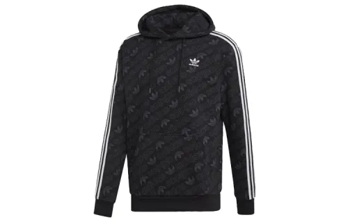 Adidas Originals Sweatshirts Men's Black Hooded Moderate Regular