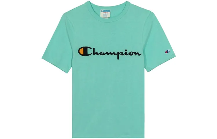 Champion T Shirt US Version Unisex Mint Green