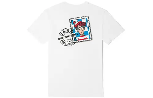 Vans x Where's Waldo Set in Sleeve T Shirt Unisex White
