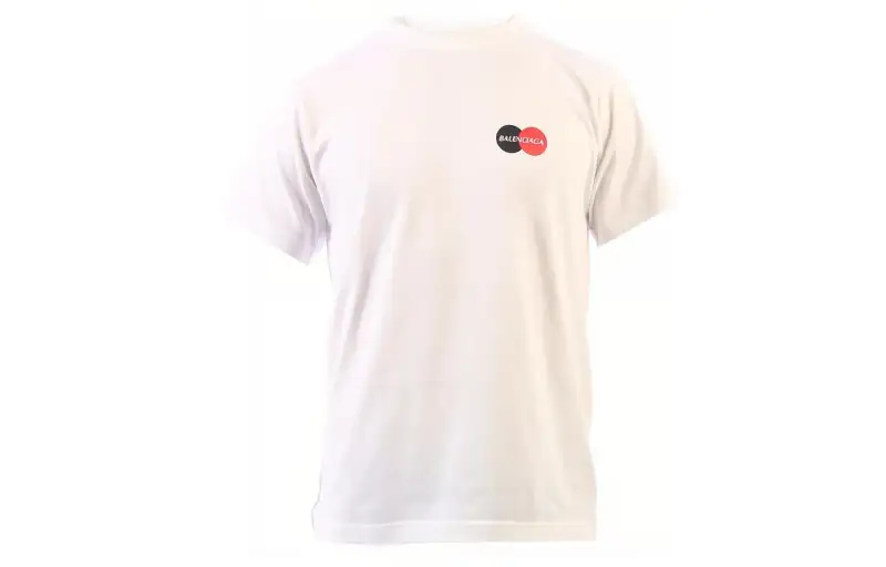 Balenciaga Regular T Shirt Men's White Regular Fit