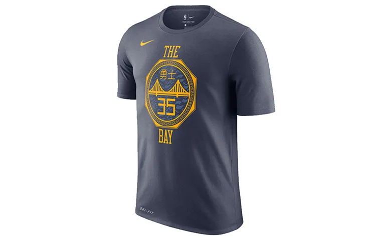 Nike T Shirt Golden State Warriors Men's Gray