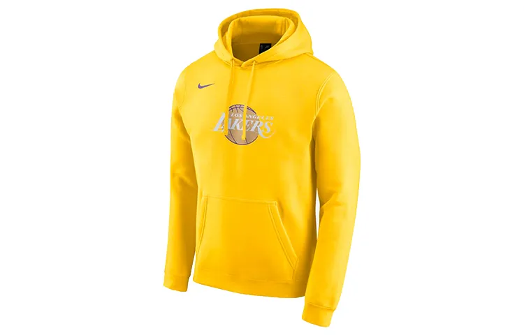 Nike Sweatshirts Men's Amarillo Yellow Hooded Moderate Regular