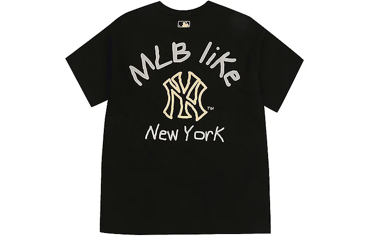 MLB Set-in Sleeve T-Shirt Unisex Black