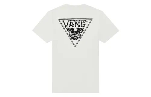 Vans T Shirts Unisex White Crew Neck Moderate Straight Fit