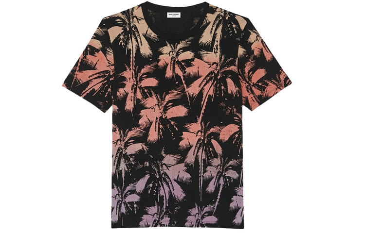 Saint Laurent palm-tree print T-shirt