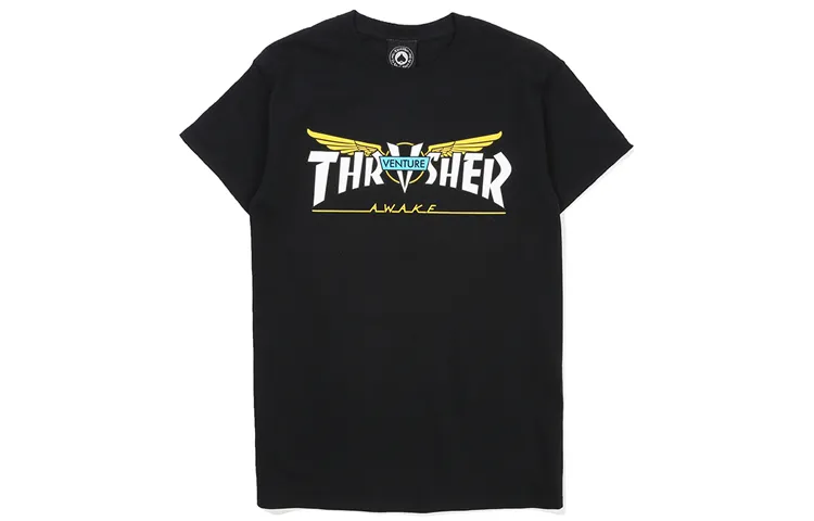 Thrasher T Shirt US Version Unisex Black