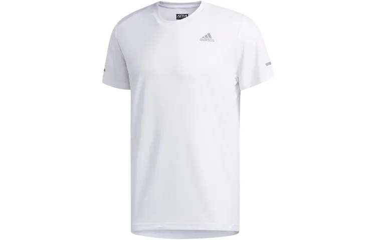 Adidas T-Shirts Men's White Crew Neck Moderate