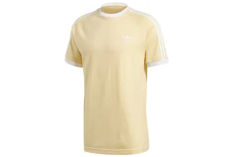 Adidas Originals Shamrock Retro Stripes T Shirt Men's Yellow
