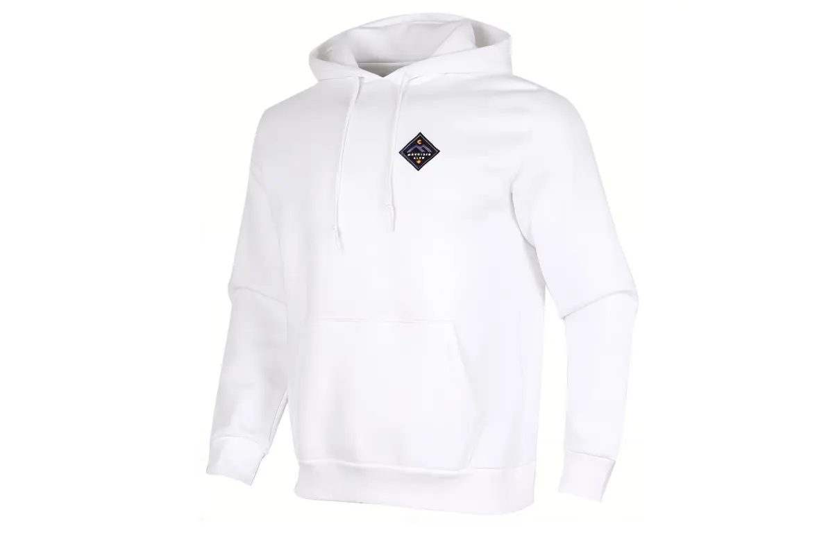 Converse Sweatshirts Men's White Hooded Moderate Regular