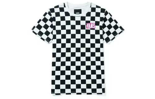 Vans T Shirts Unisex Black Crew Neck Moderate Straight Fit