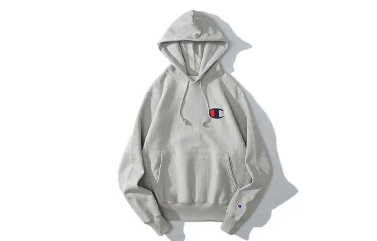 Champion Sweatshirt US Version Unisex Light Gray