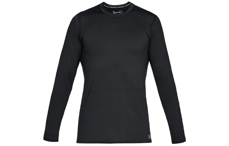 Under Armour Straight Fit Long Sleeved T Shirt Men's Black