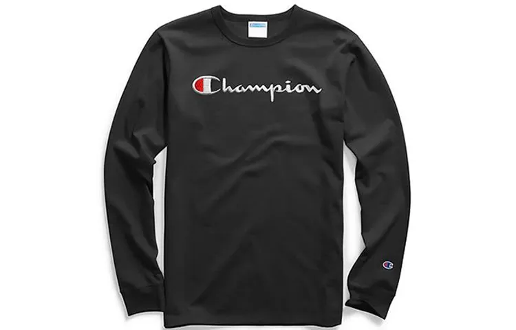 Champion T Shirt US Version Unisex Black