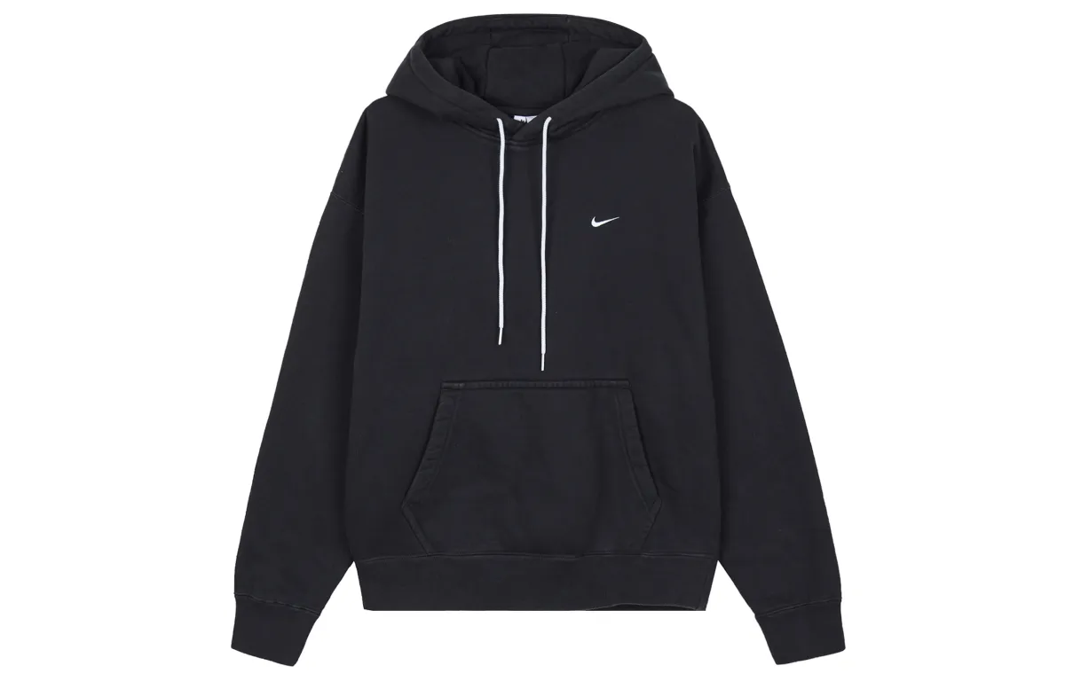 Nike Sweatshirts Unisex Black Hooded Moderate Regular