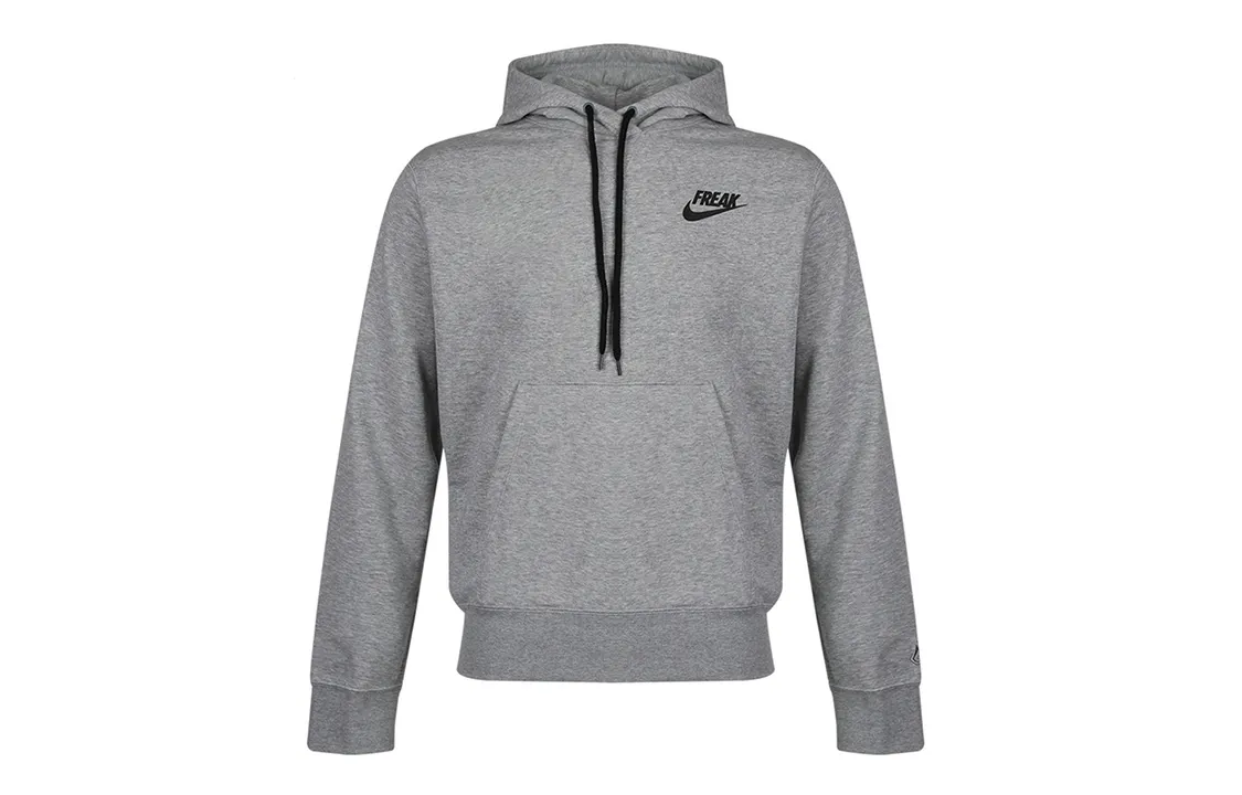 Nike Sweatshirts Men's Gray Hooded Moderate Straight Fit