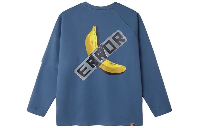 MIND ERROR Straight Fit Long Sleeved T Shirt Unisex