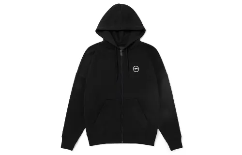 Vans Sweatshirts Unisex Black Hooded Moderate Cardigan