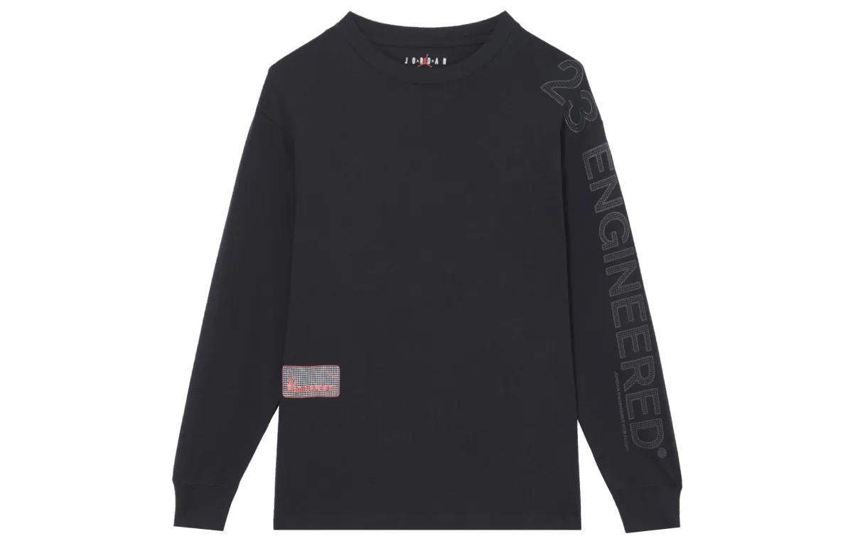 Jordan T-Shirts Men's Black Crew Neck Moderate