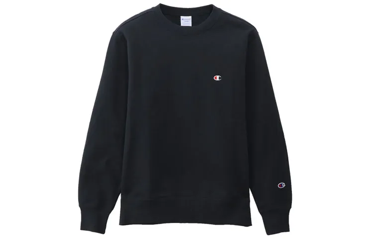 Champion Sweatshirt Japan Version Unisex Navy Blue