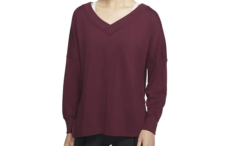 Nike Sweatshirts Women's Nighttime Russet V-neck Moderate Regular