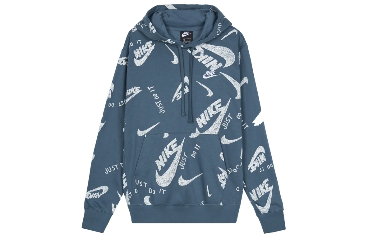 Nike Sweatshirts Men's Gray Green Hooded Moderate Other