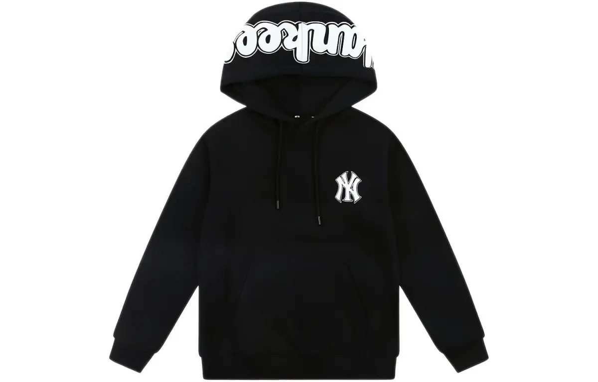 MLB Sweatshirts Unisex Black Hooded Moderate Regular