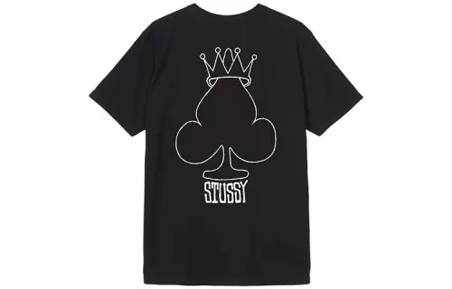 Stussy T Shirts Men's Crew Neck Moderate Straight Fit
