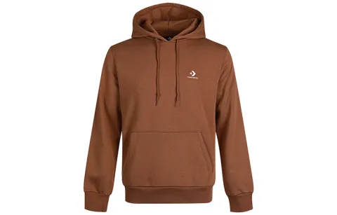 Converse Embroidered Star Chevron Pullover Hoodie Brown