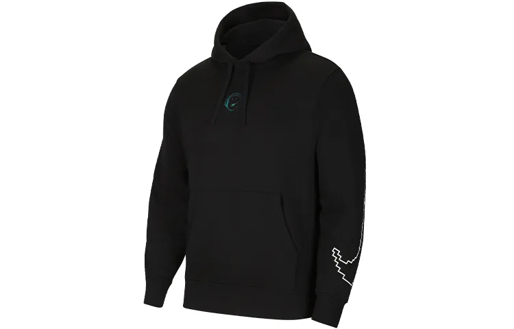 Nike Sweatshirts Men's Black Hooded Moderate