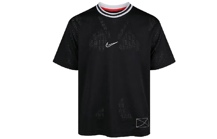 Nike T-Shirts Men's Black Crew Neck Thin Straight Fit
