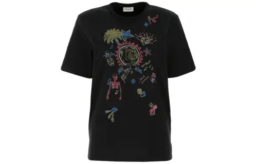 SAINT LAURENT T Shirt Unisex Black