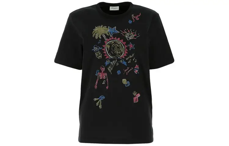 SAINT LAURENT T Shirt Unisex Black