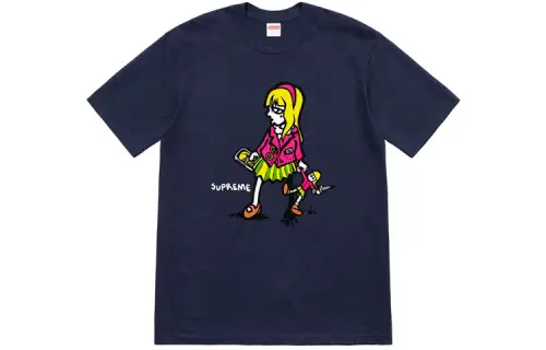 Supreme SS19 T Shirts Unisex Crew Neck Moderate Straight Fit