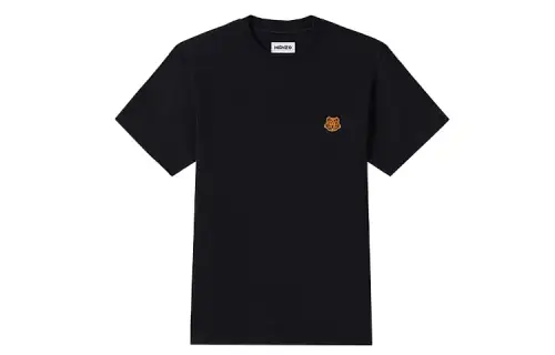 KENZO T Shirts Men's Black Crew Neck Moderate Straight Fit
