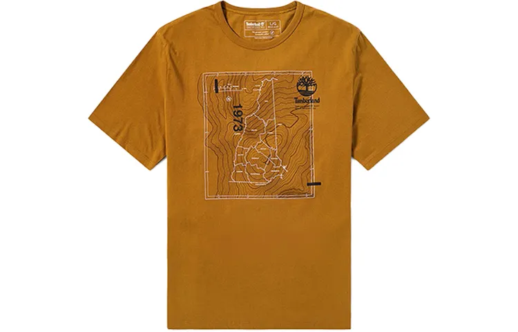 Timberland T Shirts Men's Wheat Crew Neck Moderate