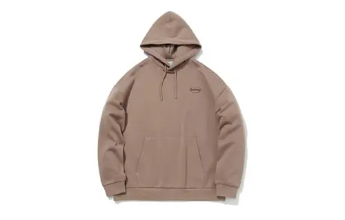 Li Ning Sports Fashion Collection Sweatshirts Unisex Gingerbread Brown Hooded Thickened Regular