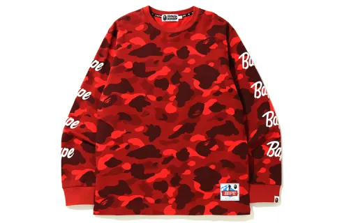 Bape Color Camo Sleeve Logo L/S Tee