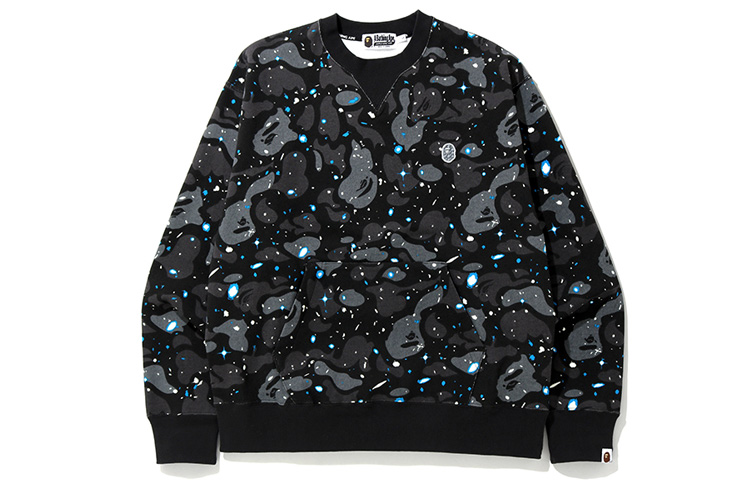 Bape Relaxed Space Camo Crewneck