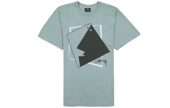 Stussy T Shirts Men's Crew Neck Moderate Straight Fit