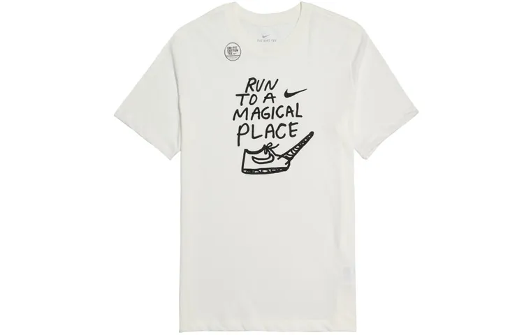 Nike T-Shirts Men's Crew Neck Moderate Straight Fit